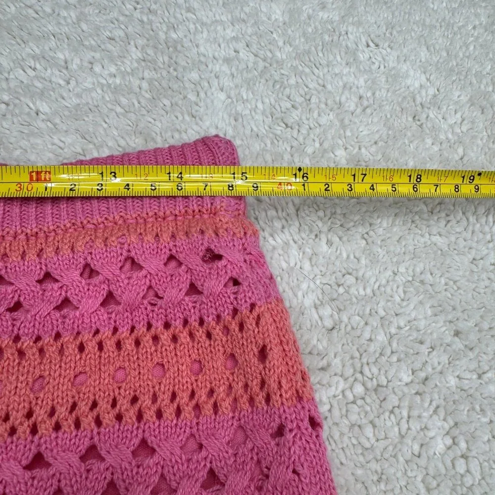 NEW Freshman 1996 Junior Pink Knitted Sleeveless Top With Skirt 2Pcs Set Size XL